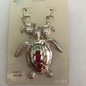 Sterling Silver Turtle Pendant/Pin